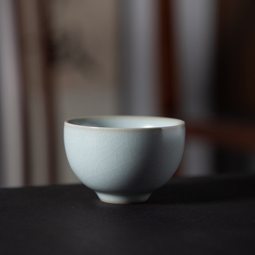德化陶瓷经典汝窑茶杯