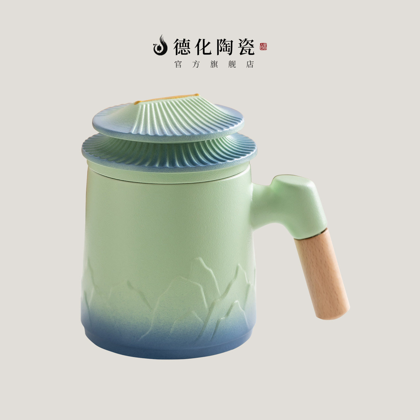 德化陶瓷高颜值马克杯图片