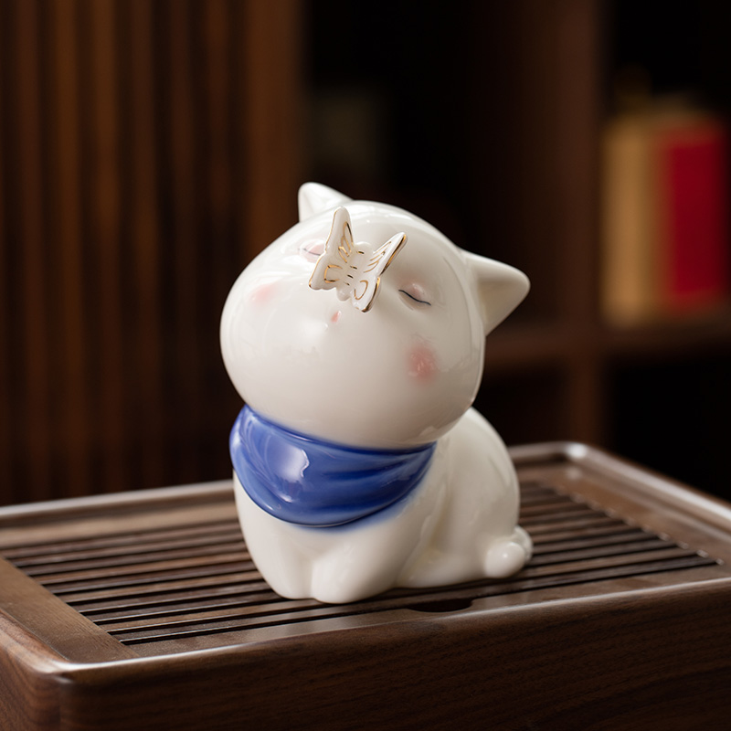 家居客厅办公室动物摆件德化陶瓷