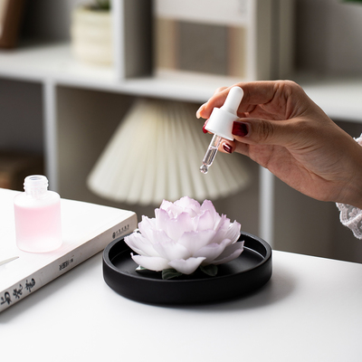 德化陶瓷瓷花香薰摆件