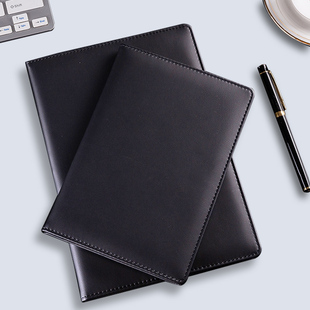 红缘HY-B10125皮面笔记本子a5记录办公工作会议记事开会小随身皮面大学生用B5日记本商务简约文艺精致可定制