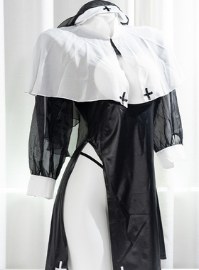 BOLOLI 原创动漫修女镂空性感角色扮演cosplay二次元摄影会穿搭