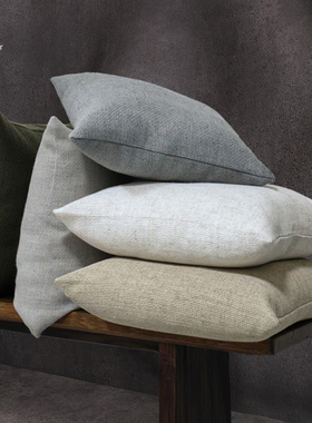 场iPower棉麻抱枕靠垫套抱枕舒适靠包客厅卧室百搭方腰枕定制