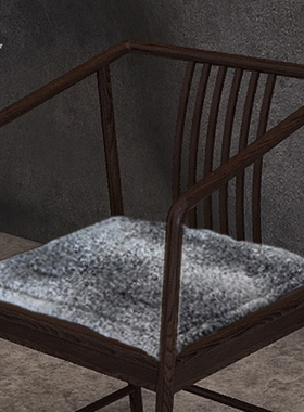 场iPower新中式亚麻椅垫夹棉椅子坐垫透气舒适家居办公冬季方形