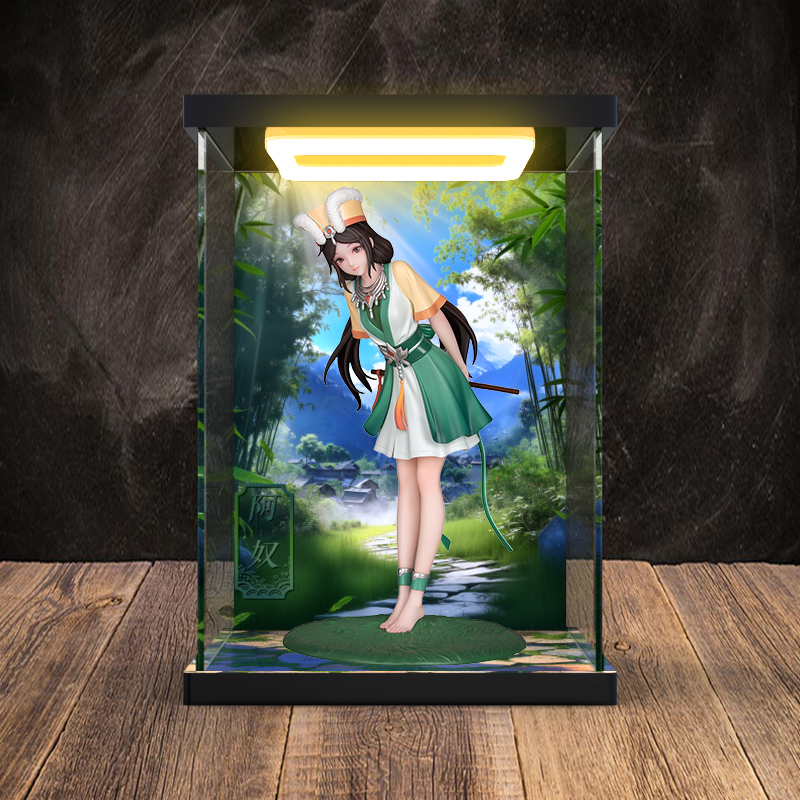 适用Myethos gift 仙剑奇侠 笛音轻叩 阿奴 手办亚克力回灯展示柜