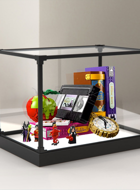 合金框展示柜适用乐高43227迪士尼系列反派集锦手办亚克力防尘架