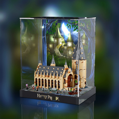 佳寻展示盒 适用乐高75954哈利波特城堡霍格沃茨积木亚克力防尘罩