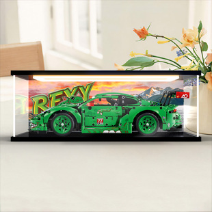 佳寻适用乐高42224保时捷911GT3赛车积木模型亚克力回型灯展示柜