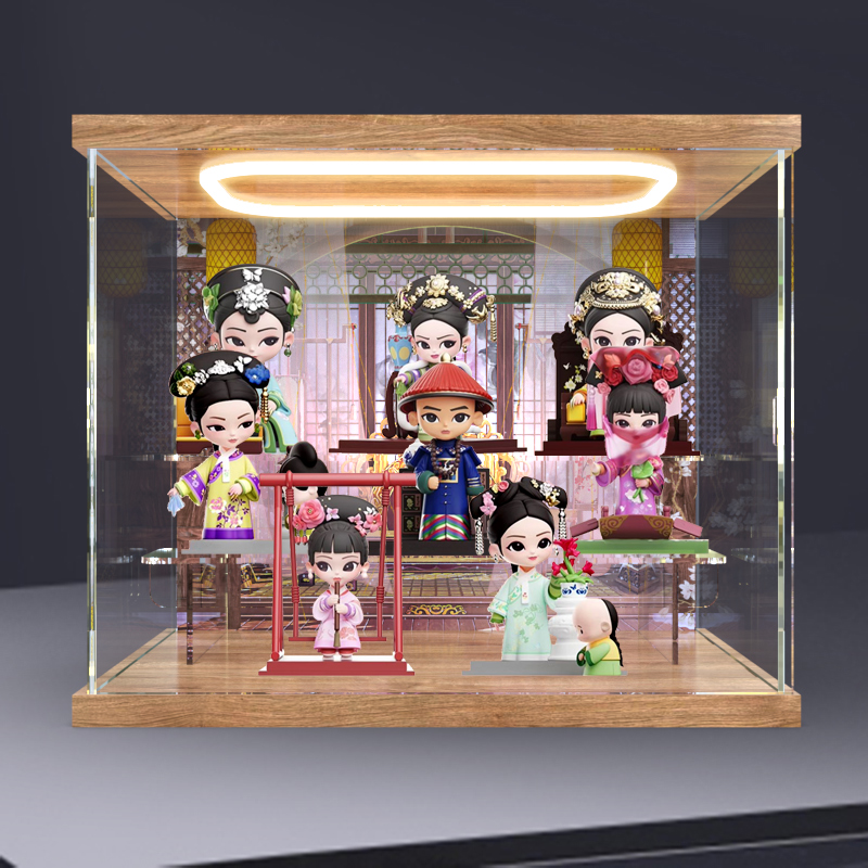适用《甄嬛传》官方系列手办第三代盲盒手办回灯场景亚克力展示柜