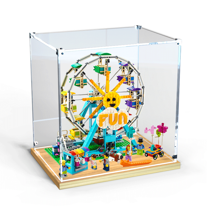 适用展示柜乐高31119亚克力