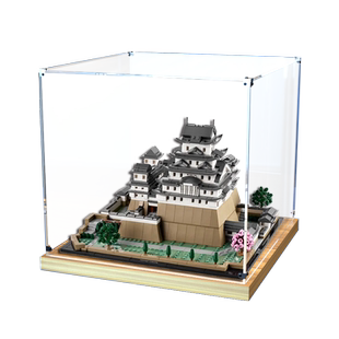 展示柜适用乐高21060建筑姬路城模型透明手办木制底亚克力防尘架
