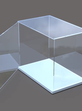 玩具收纳架适用乐高防尘罩积木陈列亚克力透明盲盒可开门展示柜子