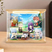 佳寻适用共鸣泡泡玛特葬送 芙莉莲手办盲盒亚克力回灯展示柜