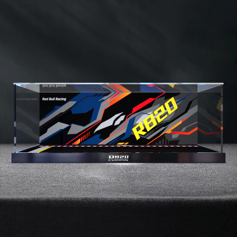 适用机械组 42206 Oracle红牛 RB20 F1赛车亚克力防尘展示柜
