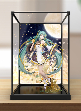 适用FNEX 初音未来 中秋之夜 手办模型潮玩亚克力合金框收纳柜
