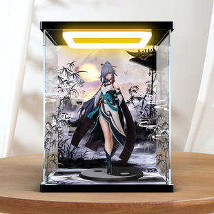 亚克力展示盒适用Myethos 绷坏3 符华 云墨丹心 手办模型收纳盒