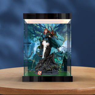 适用风行者雕像清风环佩雕塑模型手办亚克力灯箱款高透明展示柜
