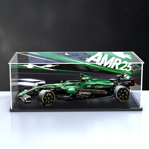 佳寻适用42240阿斯顿马丁阿美车队F1AMR25赛车模型回型灯展示柜
