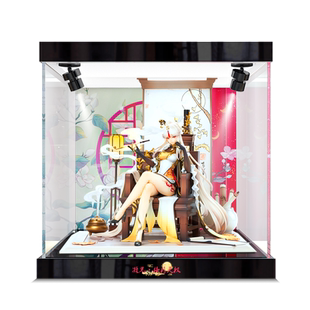 适用APEX-TOYS 元神 凝光·掩月天权手办亚克力透明防尘展示盒