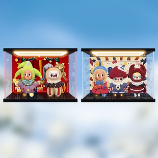 适用 泡泡玛特 WHY SO SERIOUS系列搪胶毛绒挂件盲盒亚克力展示柜