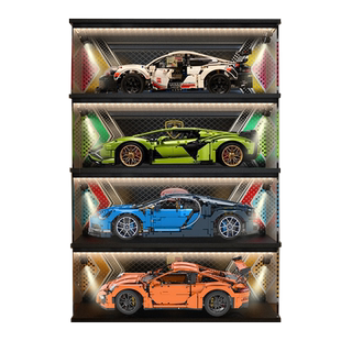 多层展示柜适用乐高42115 42083 42096兰博基尼 布加迪 保时捷911