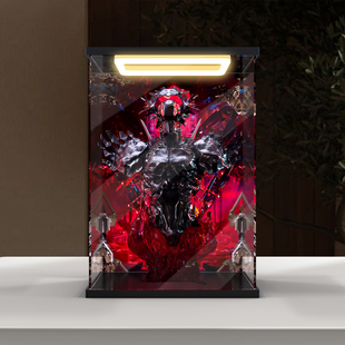 佳寻适用灵笼 临渊者 1/4半身像 红色版手办灯光款亚克力展示柜