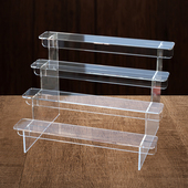 亚克力收纳展示架盲盒手办多层梯形架透明板阶梯分层置物架陈列柜