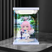 蔚蓝档案手办收纳盒亚克力回形灯展示柜 圣园未花 适用GSC 粘土人