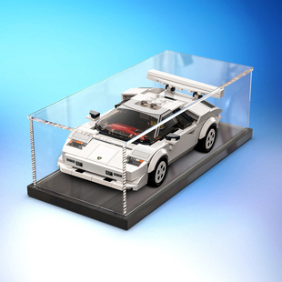 亚克力防尘盒适用乐高76908 兰博基尼Countach系列模型收纳展示柜
