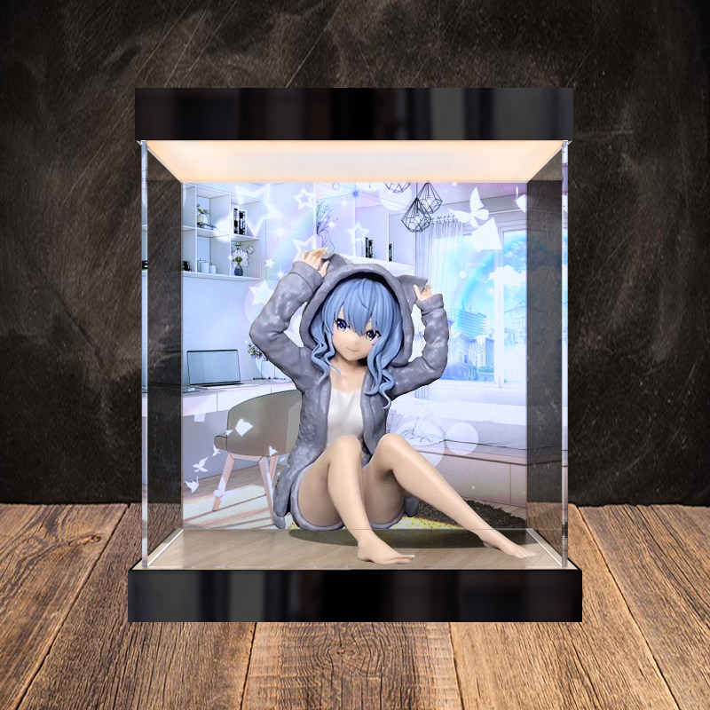 适用眼镜厂 悠闲时光-hololive-IF 星街彗星手办亚克力灯箱展示柜