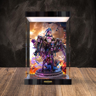 展示柜英雄联盟双城之战金克丝手办雕塑手办高清亚克力防尘收纳架