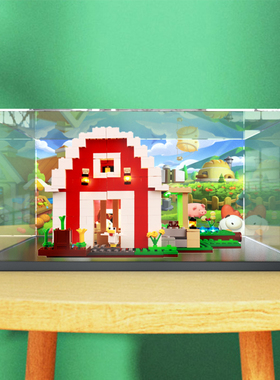 亚克力展示柜适用乐高 21187 红色谷仓 积木模型拼装透明收纳架