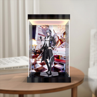 适用明日方舟 特蕾西娅逻各斯 音律之旅 手办防尘罩灯箱款展示柜