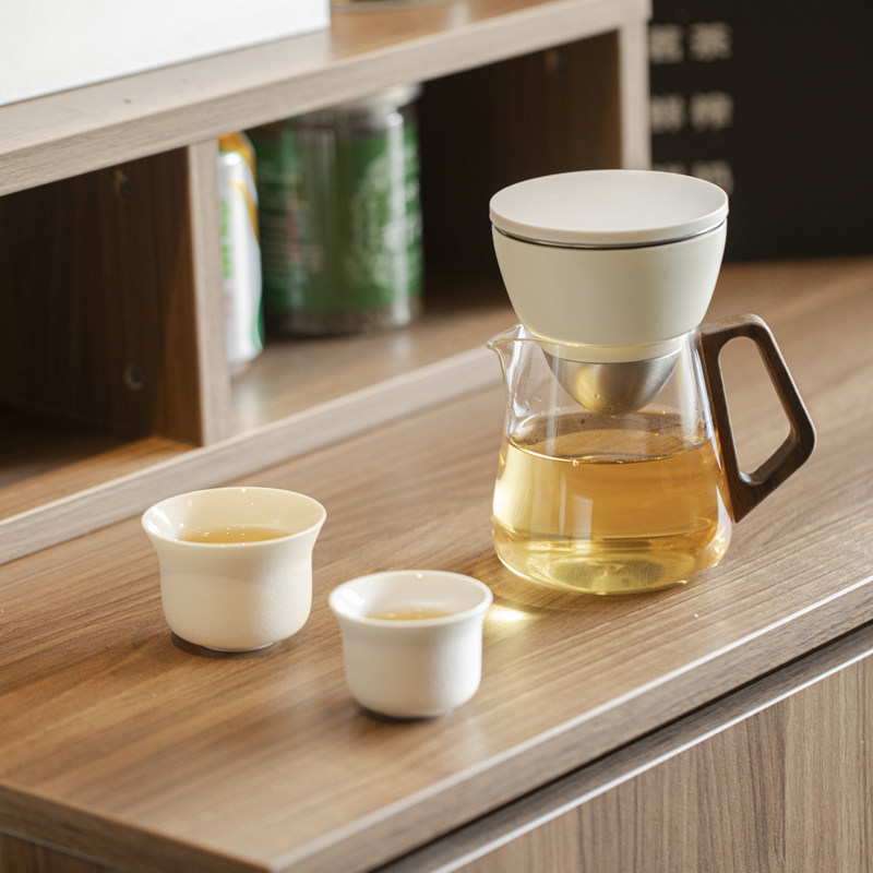 悦启懒人茶具套装家用喝茶防烫泡茶壶陶瓷功夫茶杯半自动冲茶神器