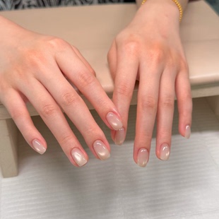 高级猫眼海莉纯手工穿戴甲气质显白方形美甲短款 甲片xz