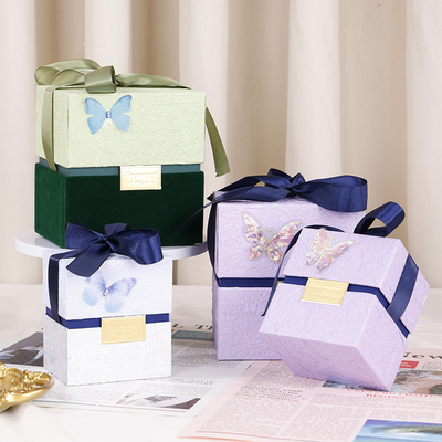 生日礼物盒子创意伴手礼盒送伴娘结婚专用喜糖盒高级感礼品包装盒