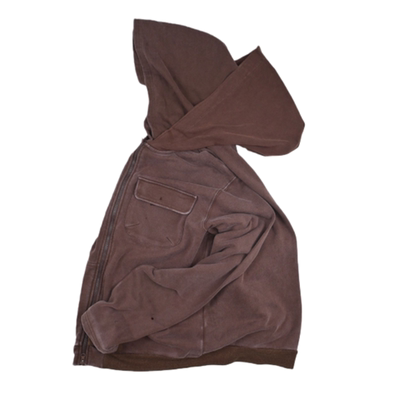 重磅潮品双帽短宽版型oversize双袖防风酒红色加厚毛圈男连帽卫衣