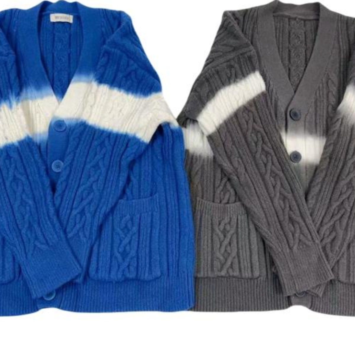 美式复古麻花编织圆领毛衣