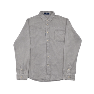 衬衣外套潮牌痞帅上衣 宽松休闲长袖 日系复古灯芯绒衬衫 男款