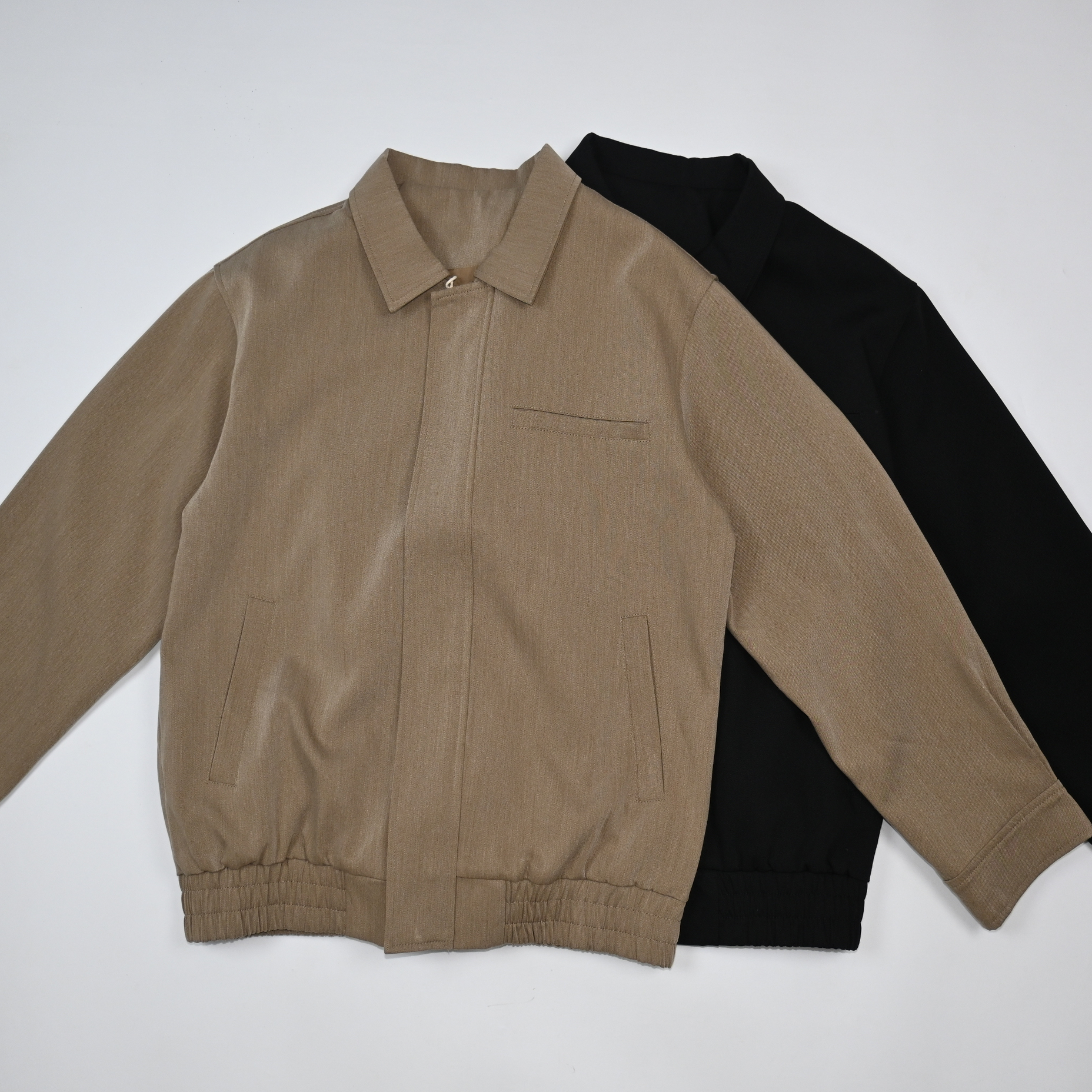 哈林顿老干部老钱风翻领夹克