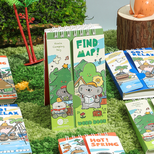 可遮挡单词本艾宾浩斯英语单词记忆本迷你便携式随身记考研高中英语背单词小本子韩语四六级记忆线圈本初中生