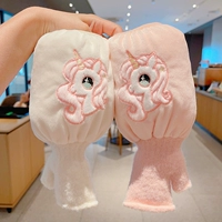 24#Перчатки и рукава White Mary + Pink Mary в одной [две пары] [длина рукава 14, общая длина 22 см]