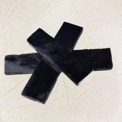 天然黑曜石刀料原石切片板料手工石刀宝剑匕首雕刻黑水晶支持定做