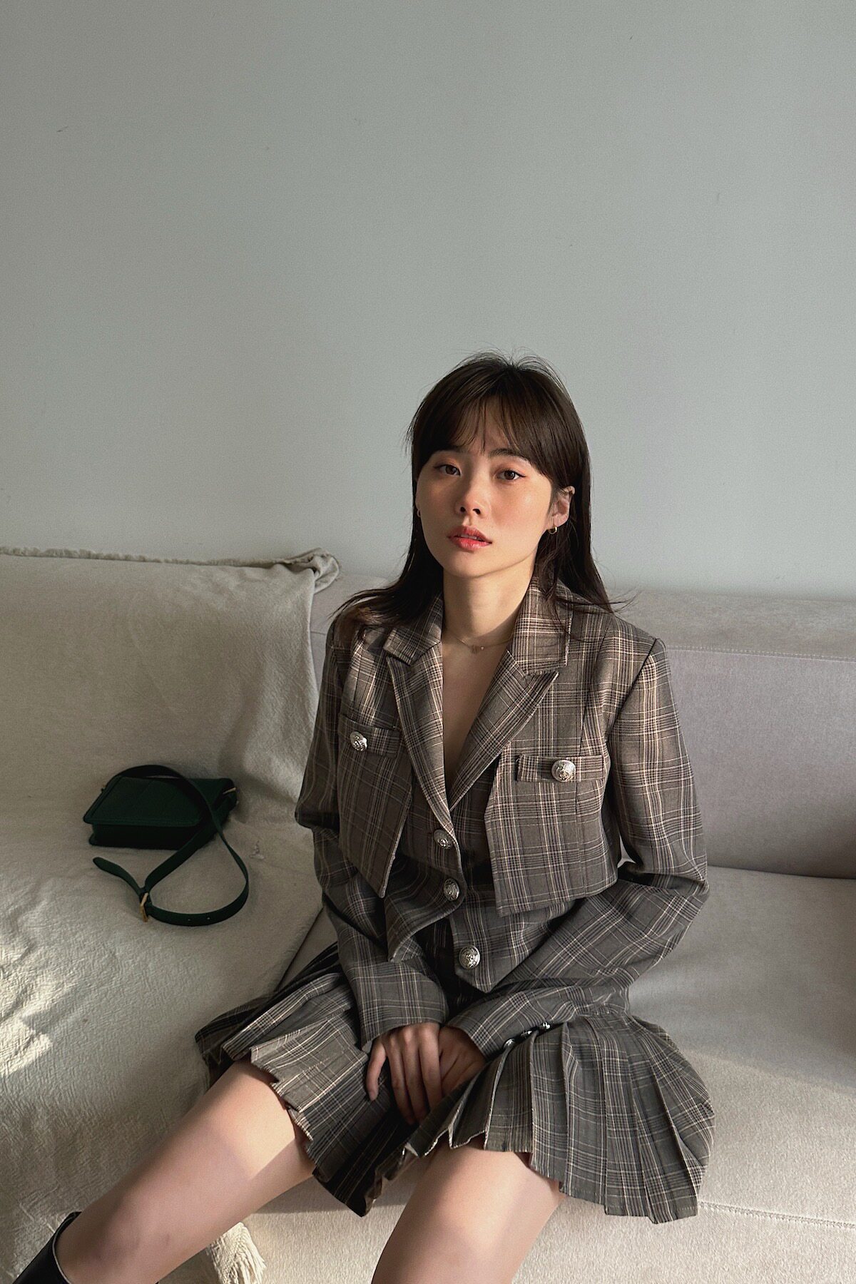 井迪儿【我也在想你】～炸街美式学院风减龄显瘦三件套