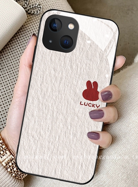 油画LUCKY兔适用荣耀80手机壳70pro女60se新款honor50钢化玻璃magic4高端x30防摔v40全包保护套x20个性简约