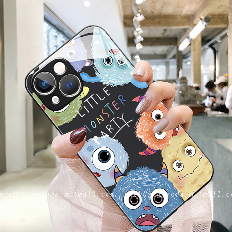 适用液态玻璃小米手机壳简约