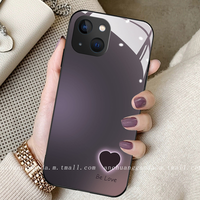 适用红米钢化玻璃简约手机壳