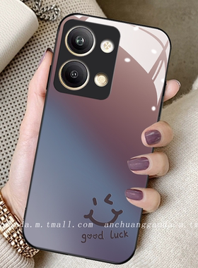暗夜紫笑脸适用opporeno9手机壳reno8女reno6pro新款reno7钢化10玻璃reno5/14/13全包防摔保护套r17简约11
