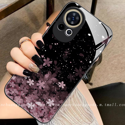 适用液态玻璃华为手机壳简约