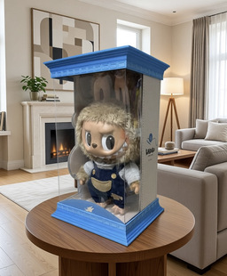 3D打印罗马柱底座适配拉布布黑皮time to chill蓝色展示盒